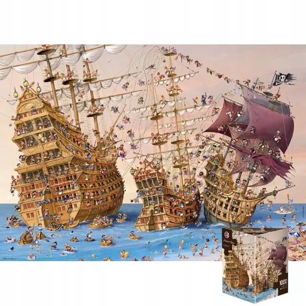 Piraci. Puzzle + plakat, 1000 elementów