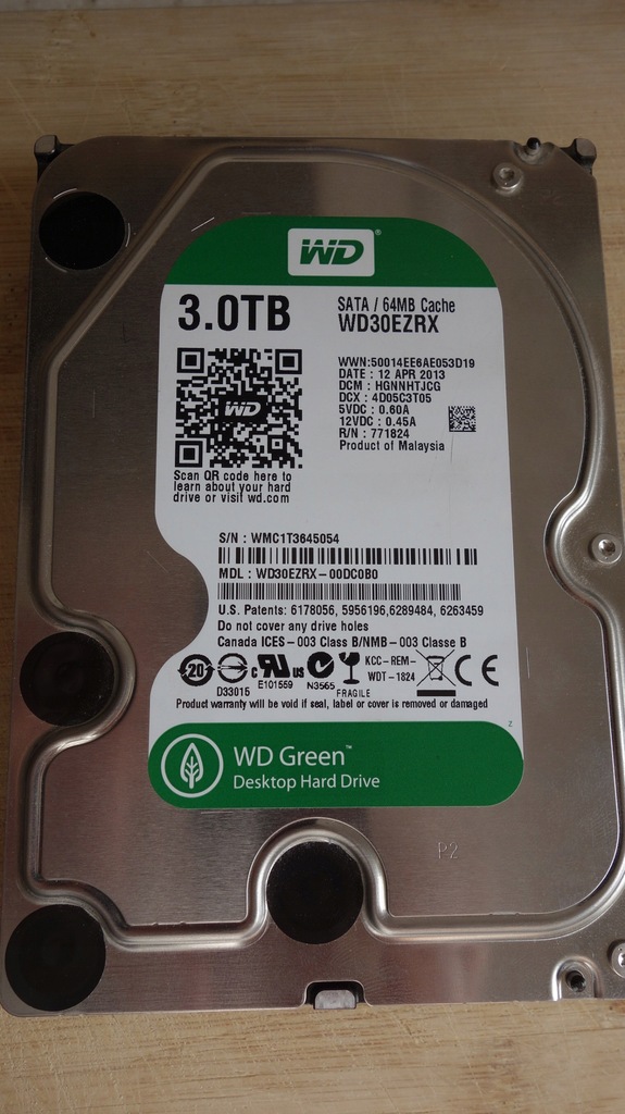 Dysk Twardy Western Digital 3TB WD30EZRX (5054)