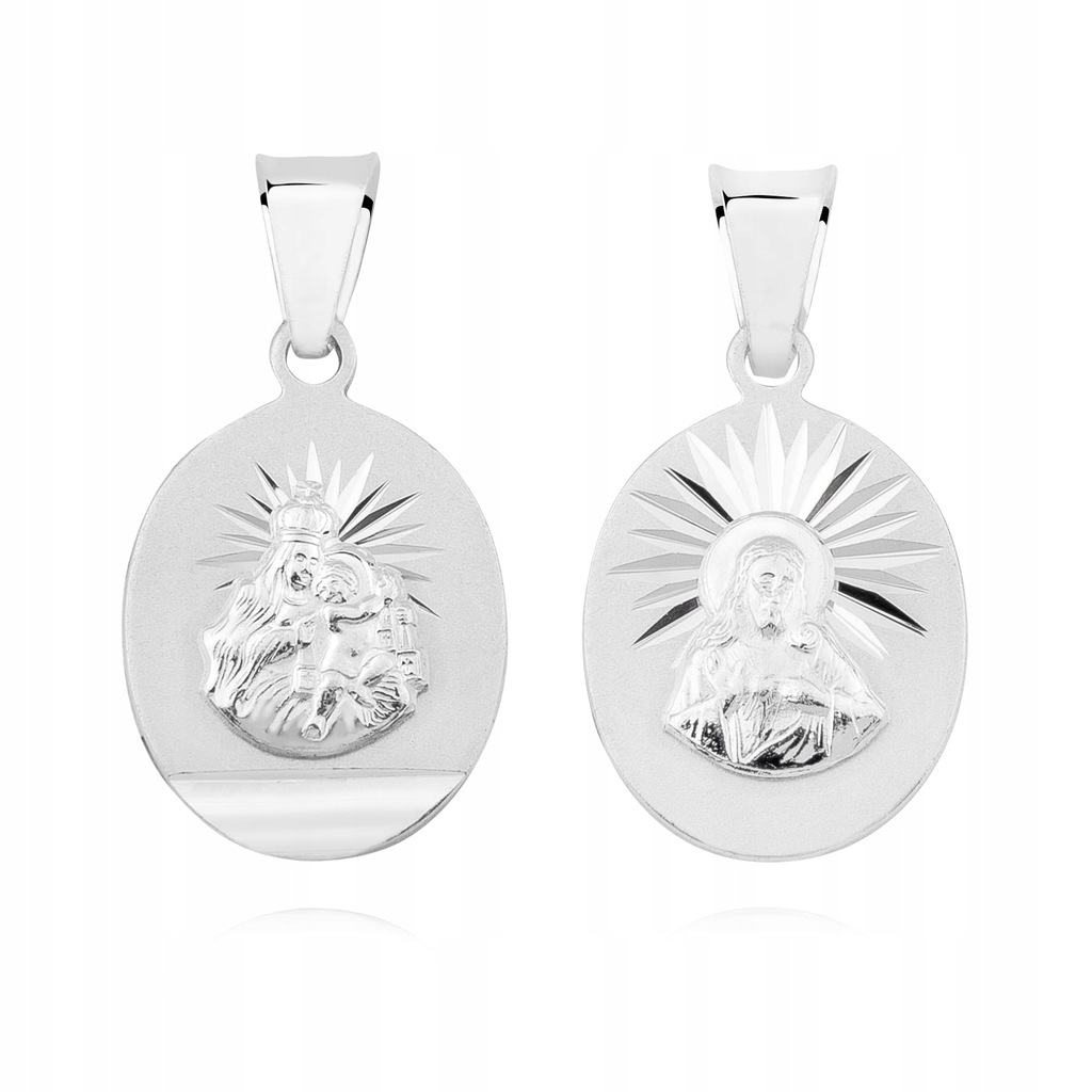 Srebrny medalik Matka Boska Częstochowska