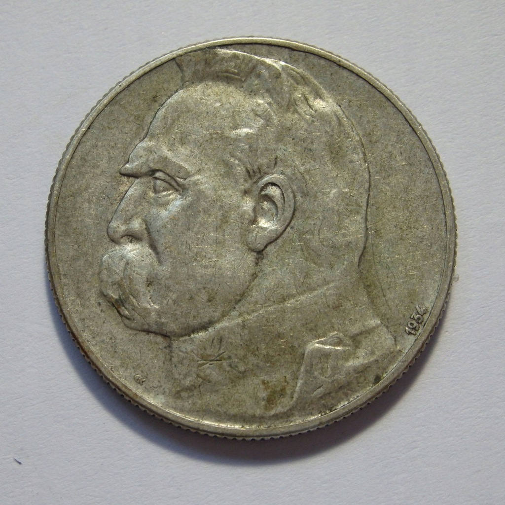 5 zł Józef Piłsudski - Orzeł Strzelecki, 1934r. Ag X5464