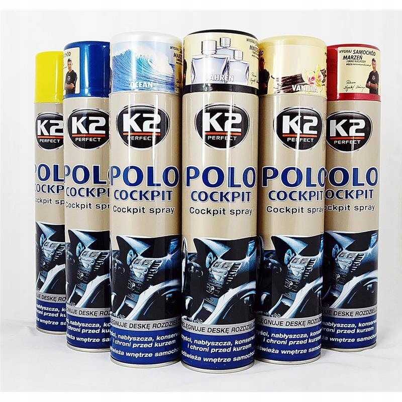 K2 POLO COCKPIT PLAK SPRAY KOKPIT 600ML WIŚNIA