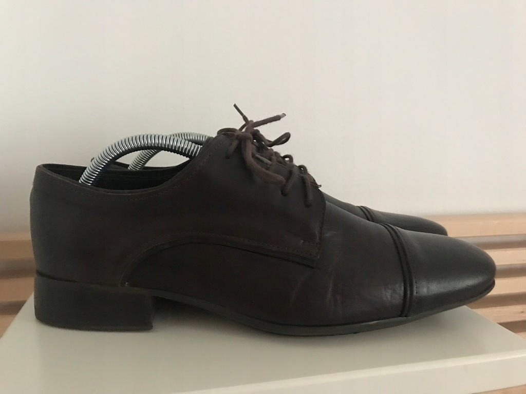 BRONX męskie eleganckie buty BRĄZOWE r.42 JAK NOWE