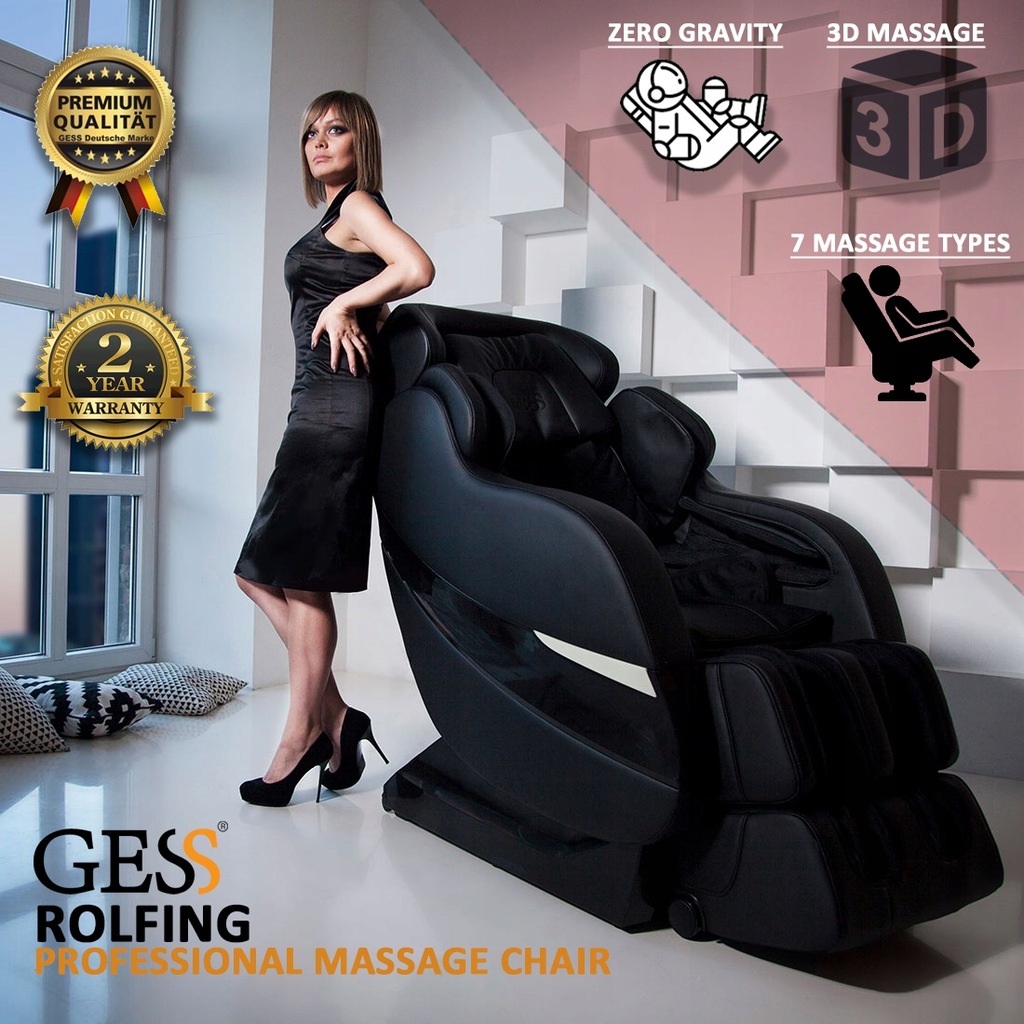 Piękny fotel masujący Fotel z masażem GESS Rolfing