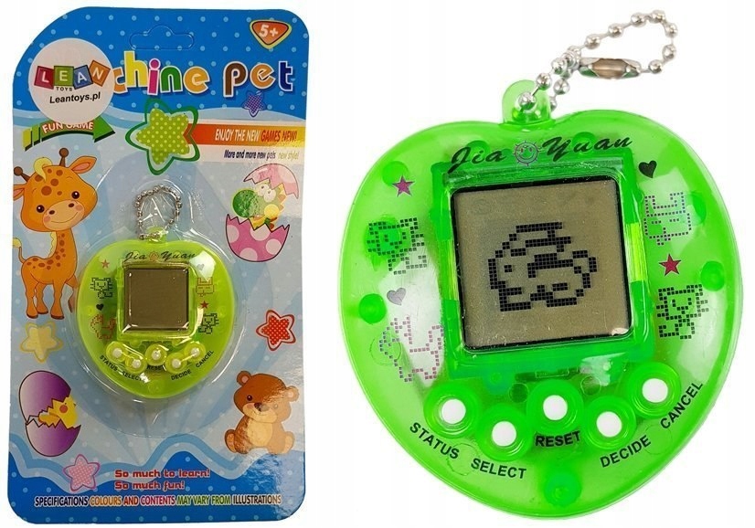 Gra Elektroniczna Tamagotchi Zielona z krótkim łań