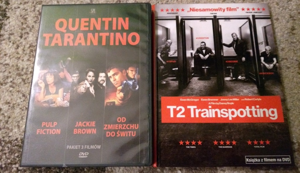 Filmy: T2 Trainspotting oraz 3 filmy Tarantino G
