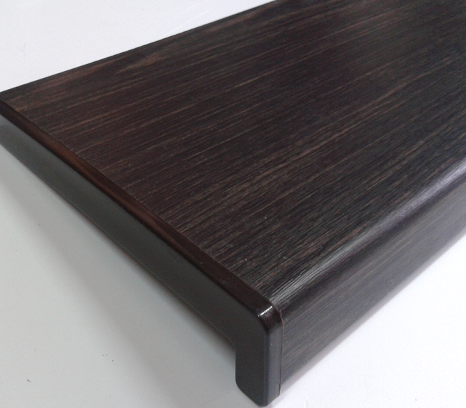 Parapet PCV wew. kolor Wenge szer.15cm +zaślepki