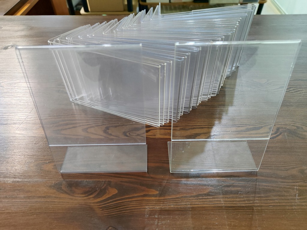 A6 STOJAK NA CENĘ, OPIS, ULOTKĘ - CENÓWKA z PLEXI