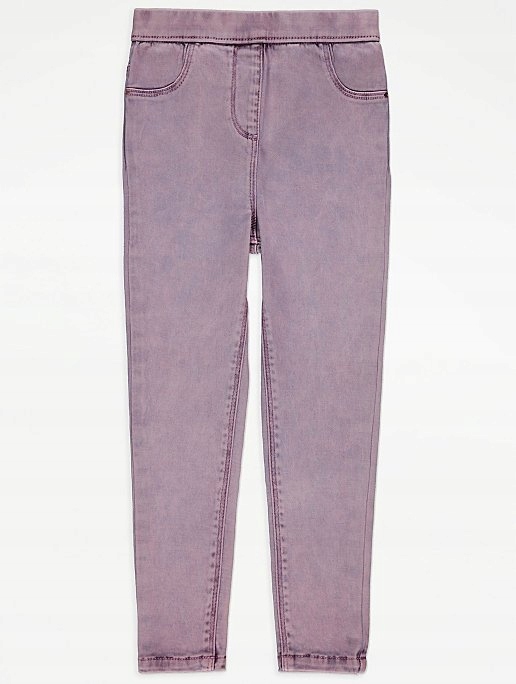 GEORGE jegginsy jeansowe acid wash NEW 110-116