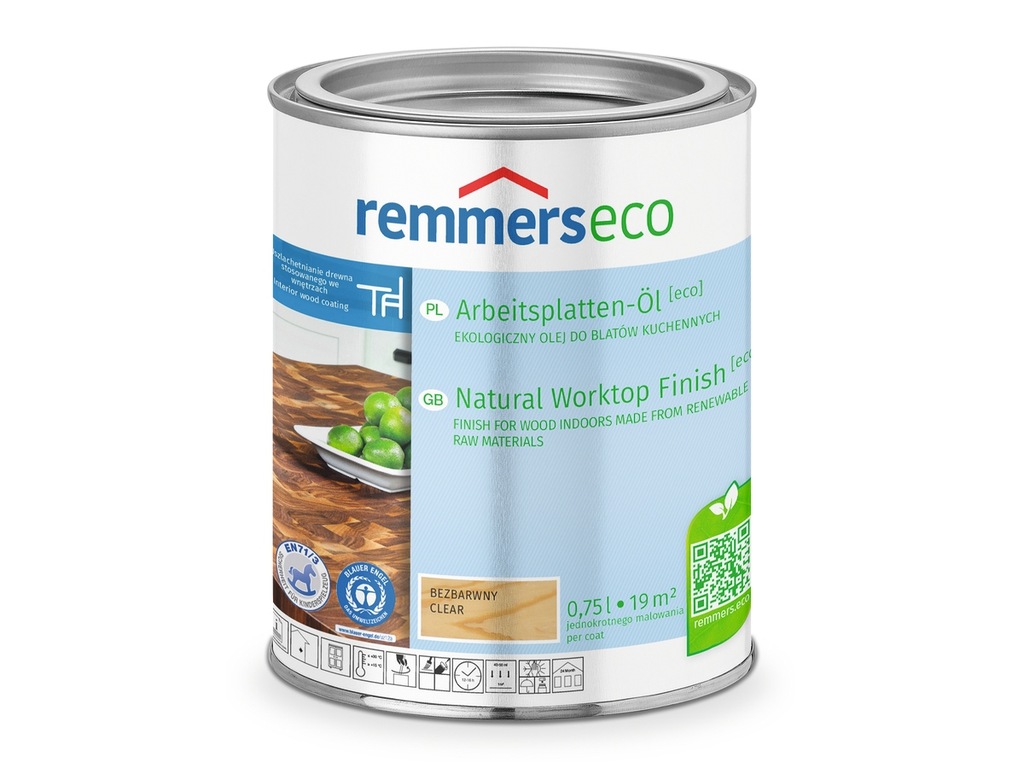 Remmers eco olej do blatów kuchennych drewnianych bezbarwny mebli 0,375l