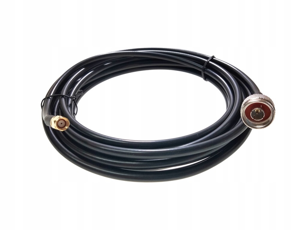 Kabel antenowy Przewód 50 ohm N wtyk RP SMA - 5m. - 11150243175 ...