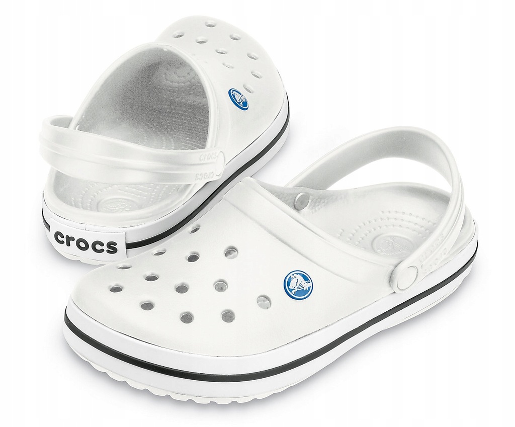 Kapcie Męskie Crocs Crocband białe M10 43.5