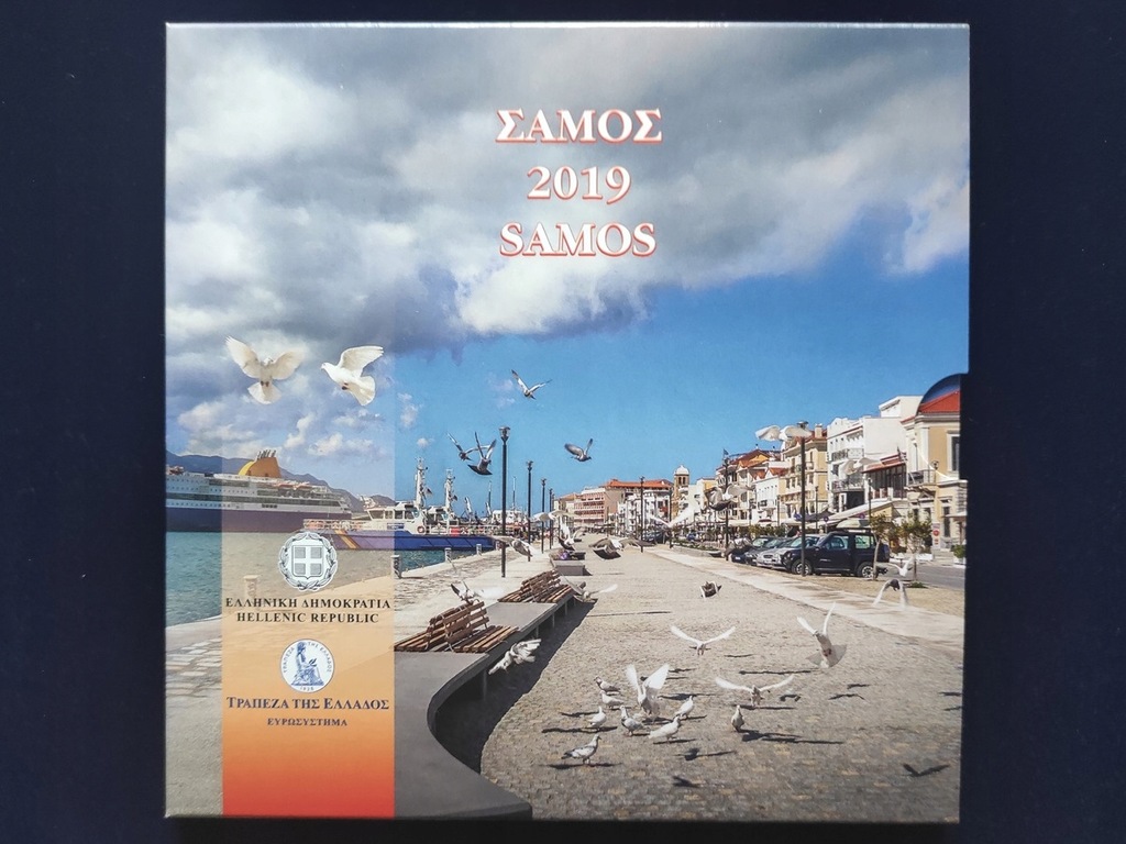 Oficjalny zestaw monet KMS Grecja 2019, Wyspa Samos - od 1 centa do 2 €
