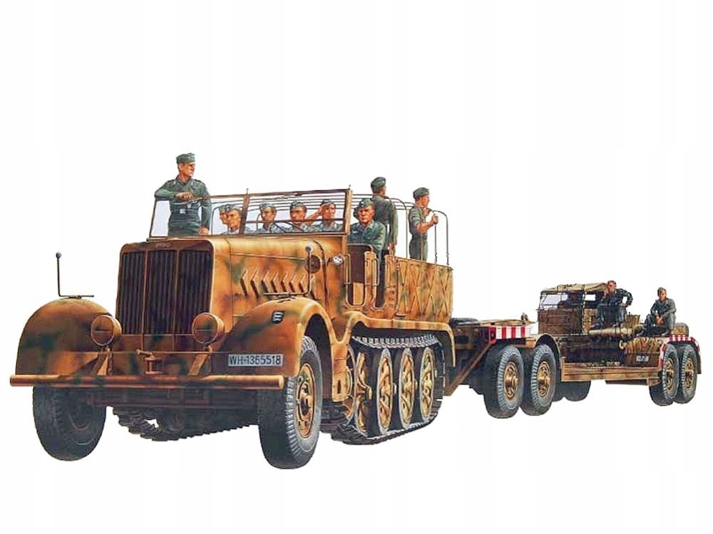 1/35 German Famo + Tank SdAh | Model Tamiya 35246