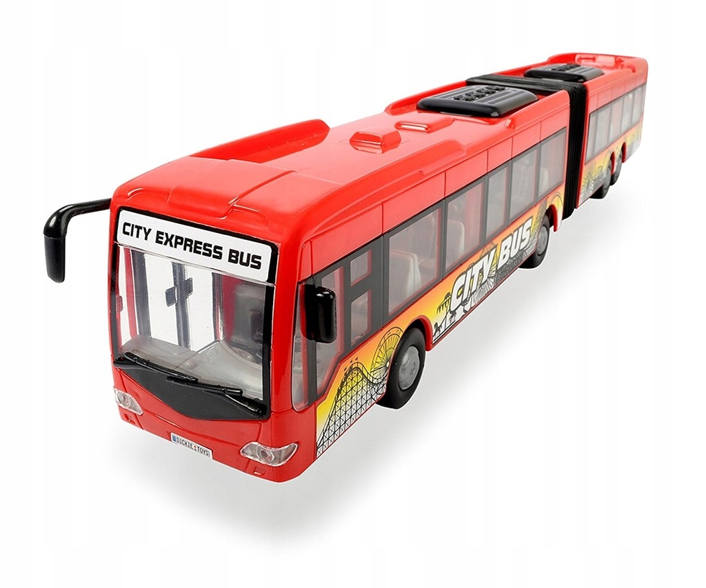 Dickie Toys Autobus City Express 46 cm Czerwony