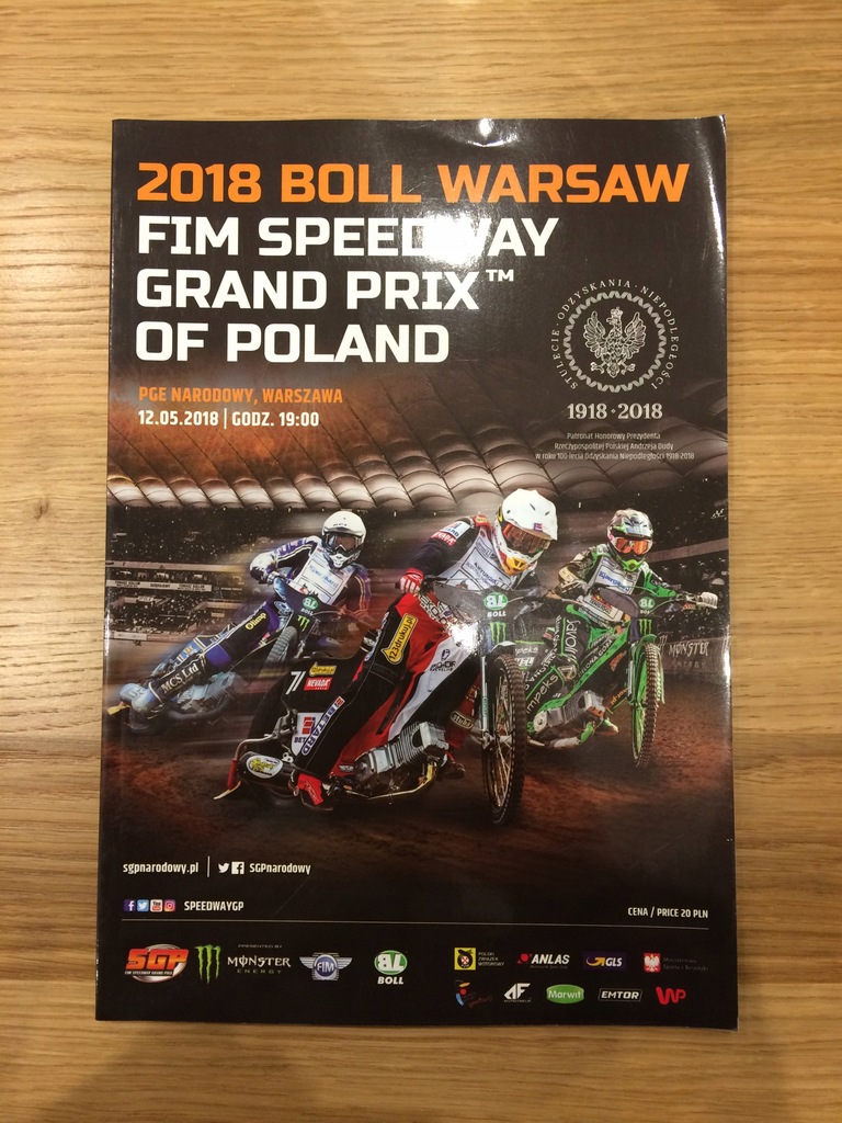 Program Żużlowy FIM Speedway Grand Prix Warszawa