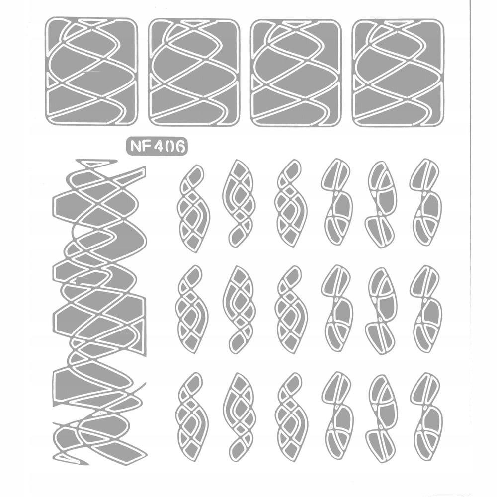 S-NF 406. Szablon do wzorków - srebrny