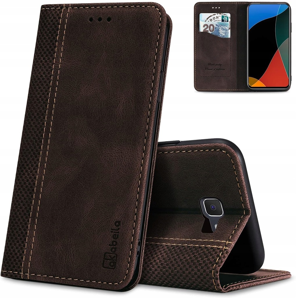 Etui do Samsung Galaxy Xcover 5 skóra premium z klapką portfel etui z magne