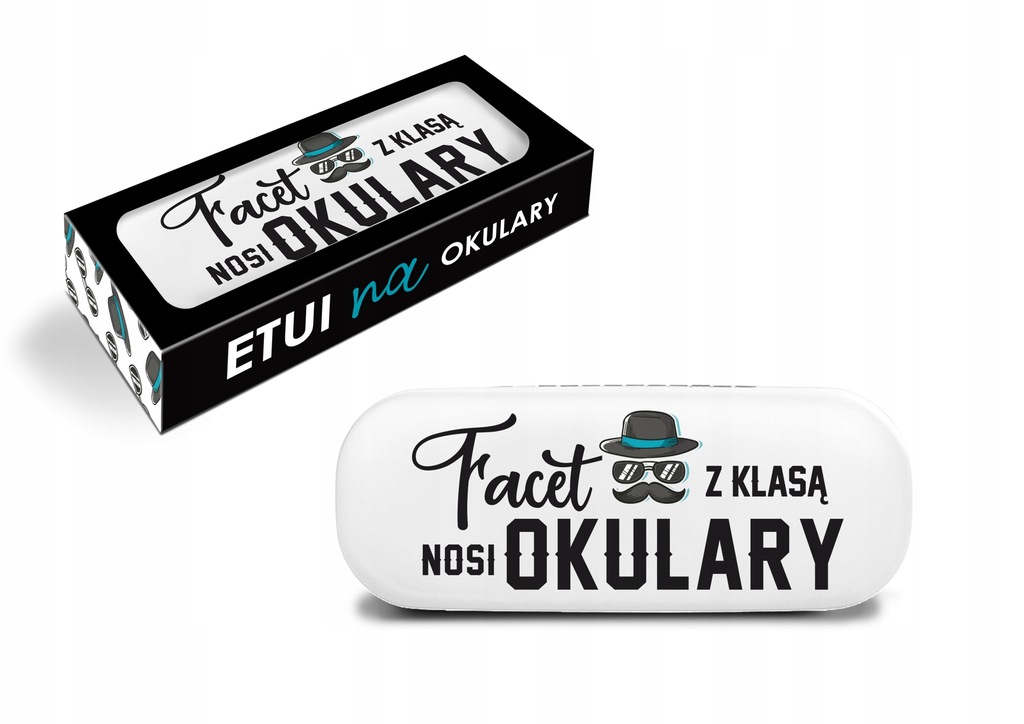 Etui na okulary Facet z klasą nosi okulary