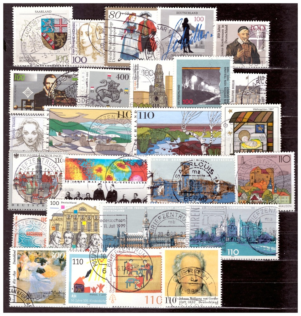 Mi 1712 -> R.F.N..- 1994-1999 rok - 26 znaczków