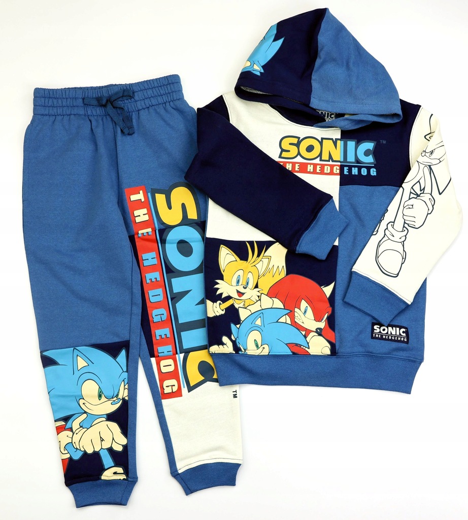 Sega SONIC The Hedgehog Zestaw dziecięcy Bluza spodnie dresowe 4/5 lat Dres