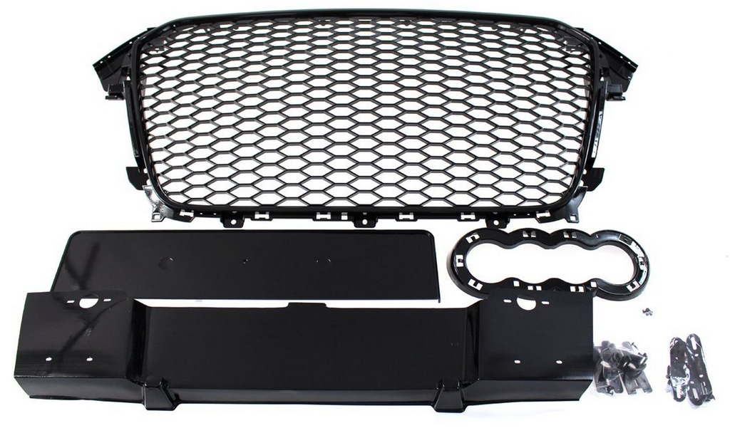 GRILL AUDI A4 B8 2012-15 RS-STYLE gloss black PDC