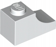 LEGO 78666 1szt White Arch 1 x 2 Inverted