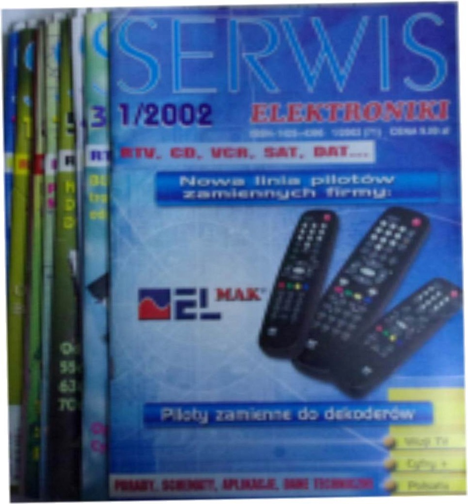 Serwis elektroniki nr 1,3-5,7-12 z 2002 roku