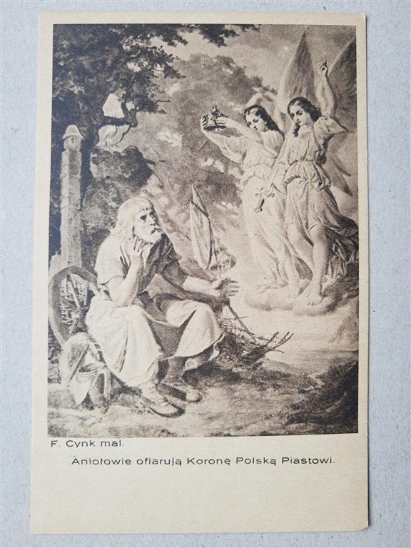 Florian Cynk, Aniołowie ofiarują Koronę Polską Piastowi (806a)