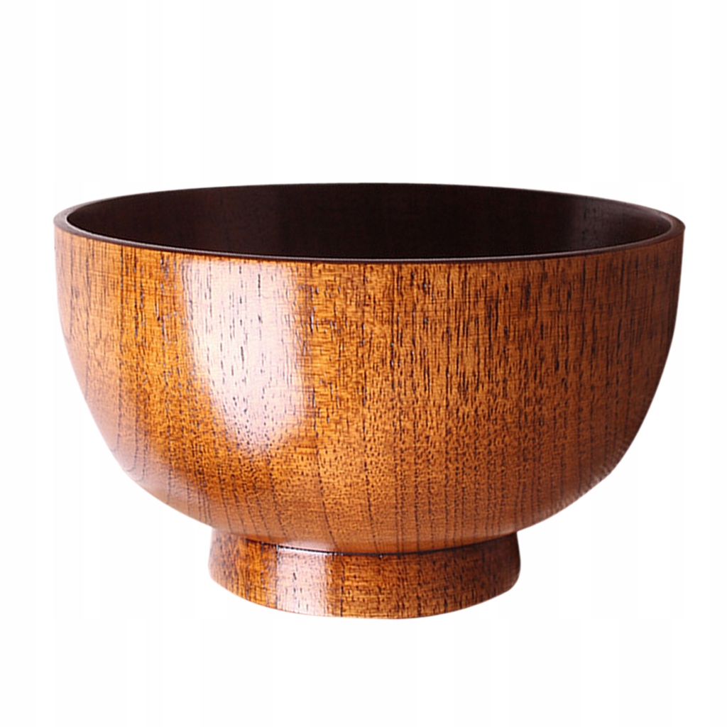 Japanese Dining Set Rice Wooden Bowl Soup