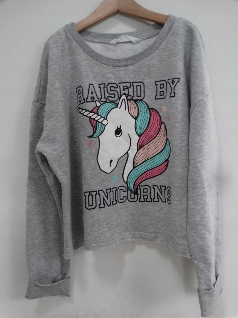 H&M LUZNA SZARA BLUZA _ UNICORN _ 170