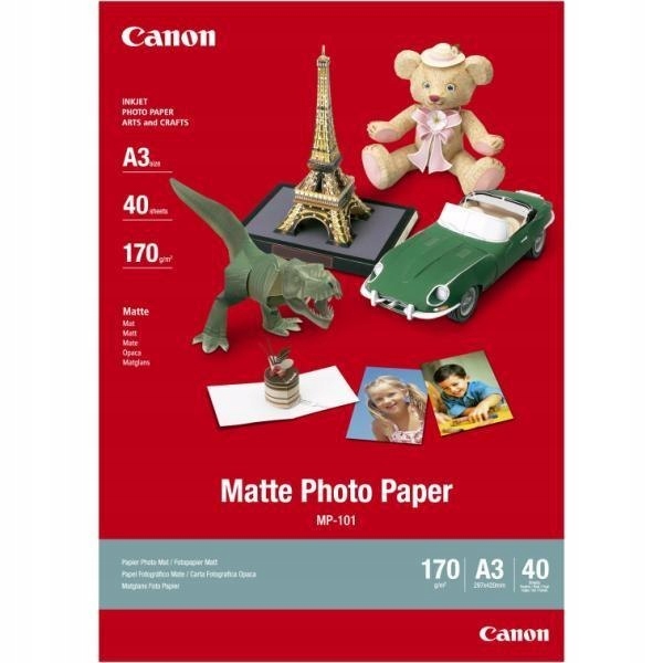 Canon Matte Photo Paper, foto papier, matowy, MP-101 A3 typ biały, A3, 170