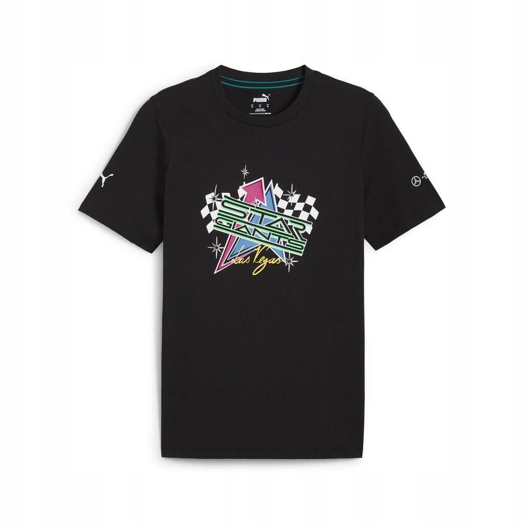 T-shirt męski Las Vegas czarna Mercedes 2023 L
