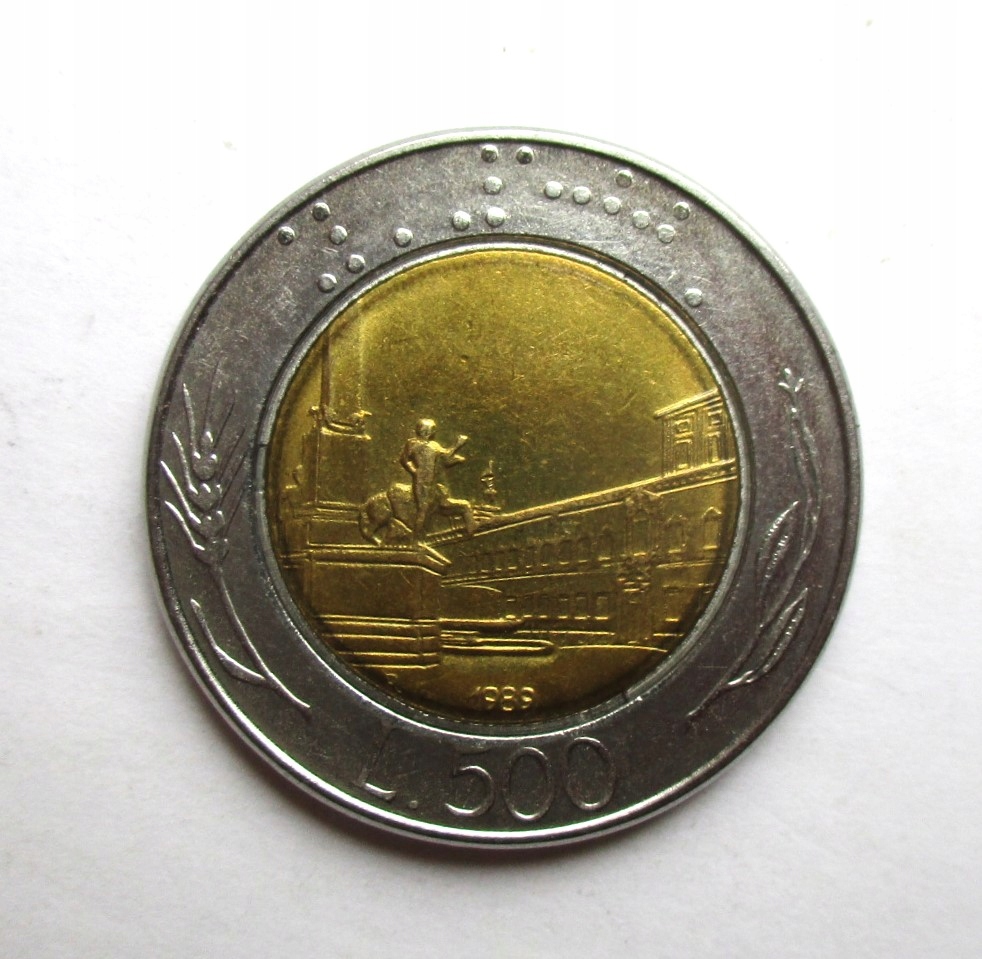 500 Lirów 1989 r. Italia