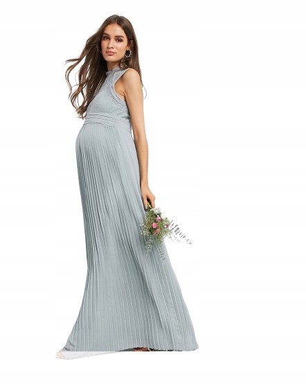 TFNC MATERNITY SUKNIA BALOWA ZIELONA MAXI 44 ZAA