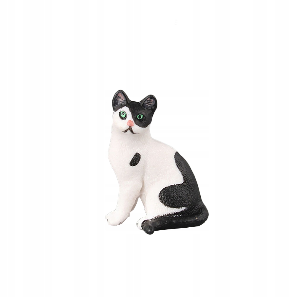 6pcs Simulation Cat Figure Toy Funny Plastic Cat