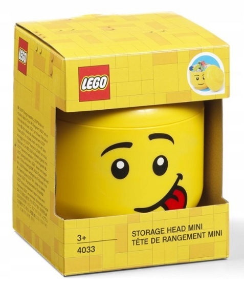 LEGO POJEMNIK MINI GŁOWA CHŁOPIEC JĘZYK