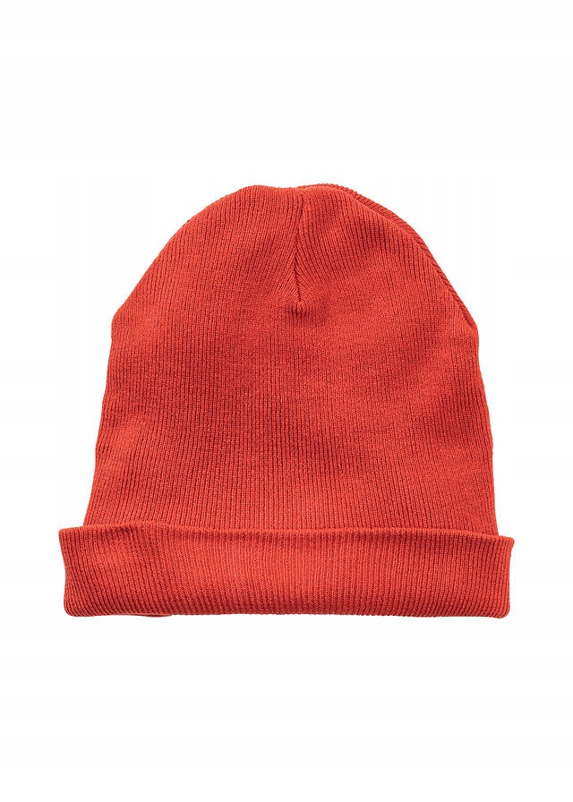 HI603 POMARAŃCZOWA CZAPKA BEANIE / DZIANINA / n-v