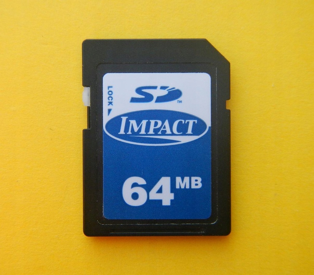 SD 64 MB --- IMPACT --- MADE IN TAIWAN