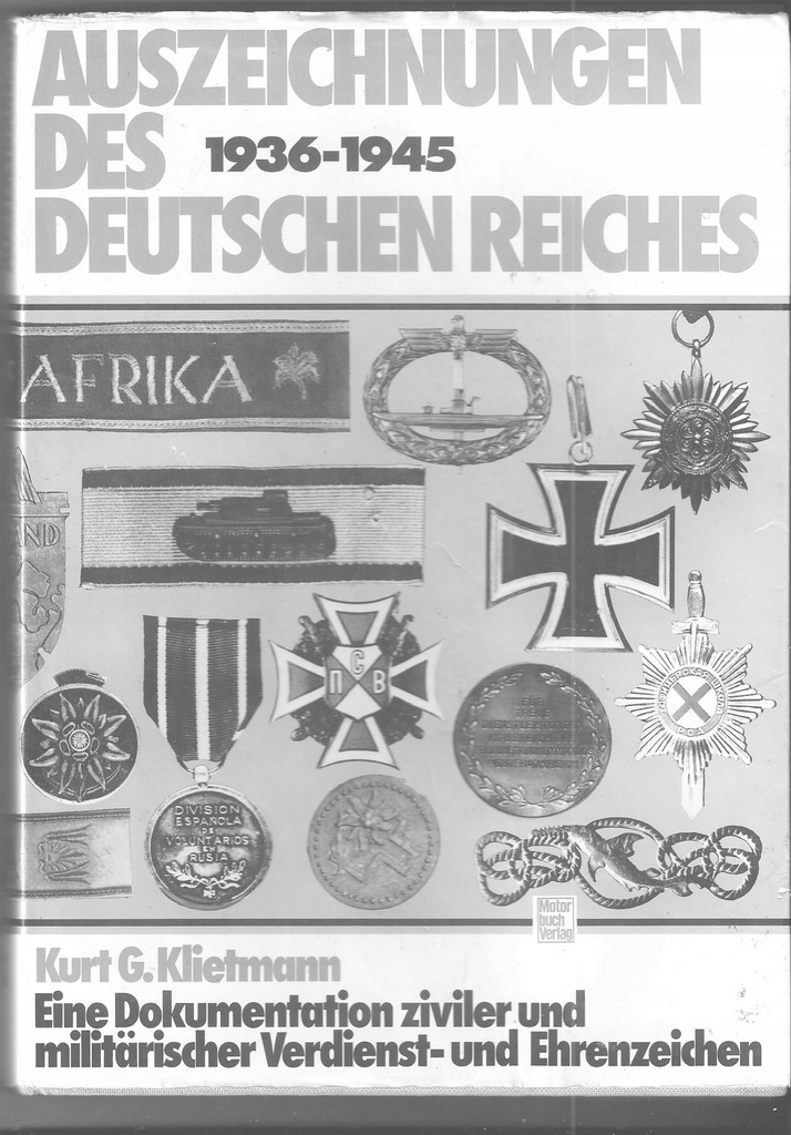 Niemiecki katalog odznaczenia Niemieckiej Rzeszy