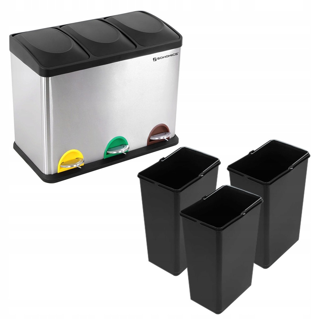 LUX KOSZ NA ŚMIECI 3 komory DO SEGREGACJI 45L SN - 8863414907