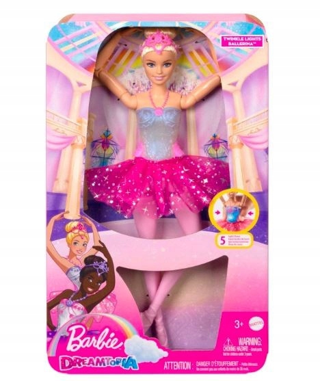 LALKA BARBIE BALETNICA MAGICZNE ŚWIATŁA