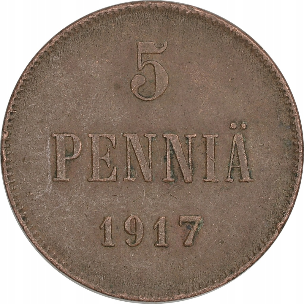 6.FINLANDIA, KIEREŃSKI, 5 PENNIA 1917