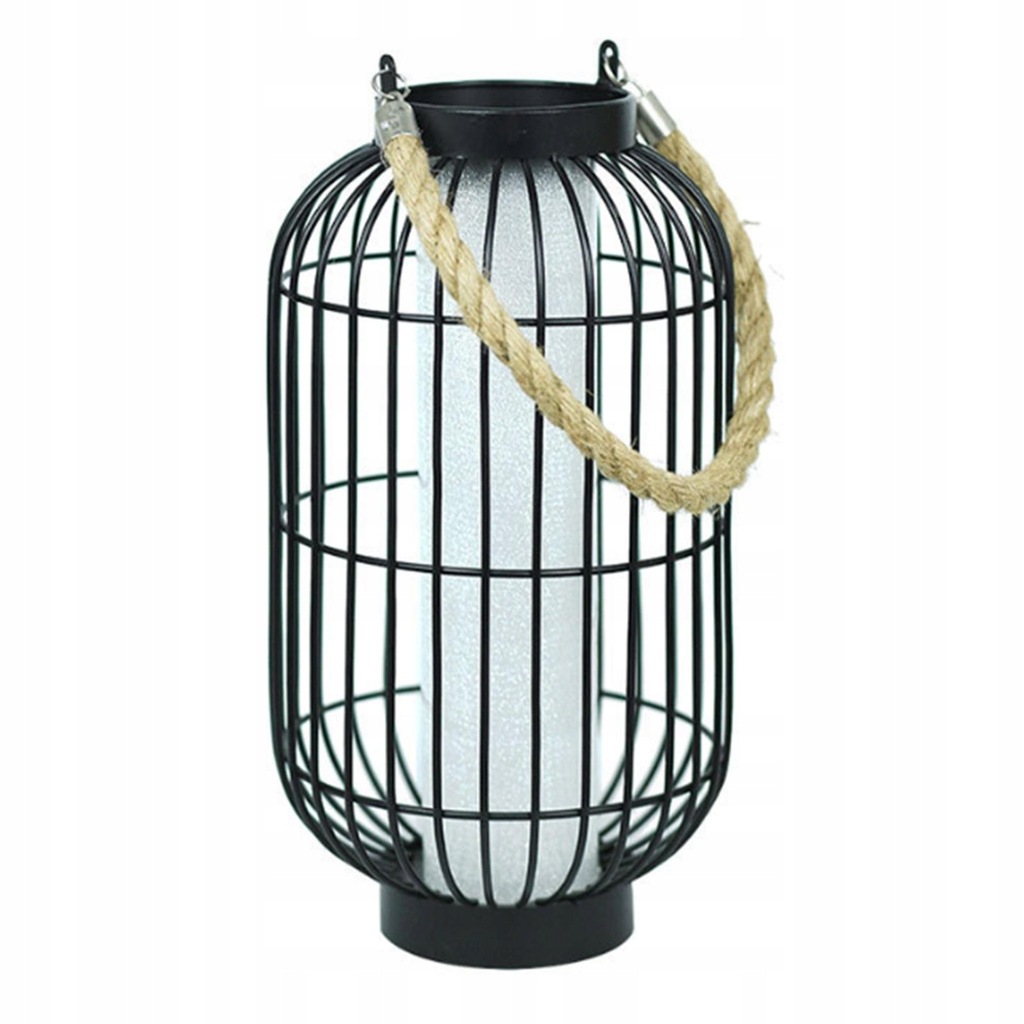 Hanging Solar Lantern with Handle Patio Lamp for