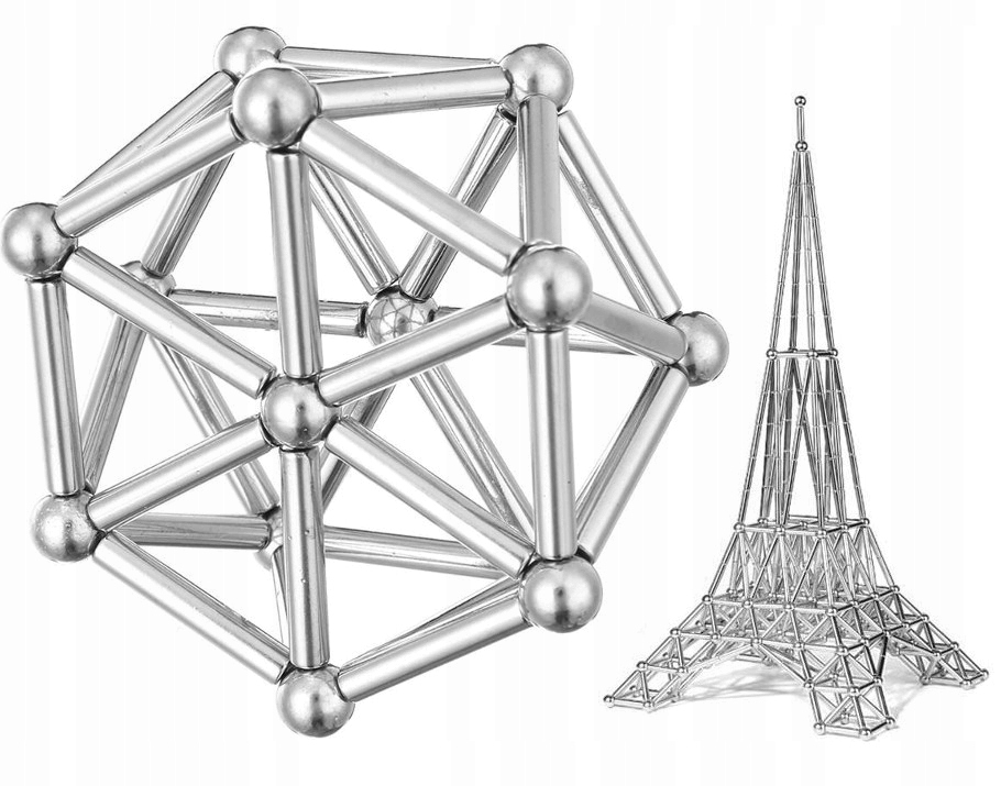 Kulki 8mm Magnetyczne Klocki 63el Neodumowe U62