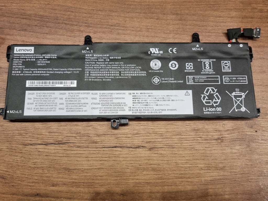 Bateria SB10K97649 LGC Lenovo ThinkPad T15 T590