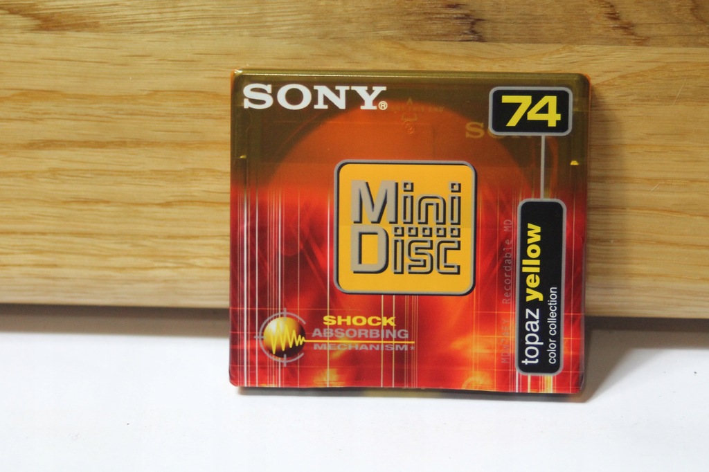 Sony MiniDisc 74 TOPAZ YELLOW MDW-74EY /Nowa/