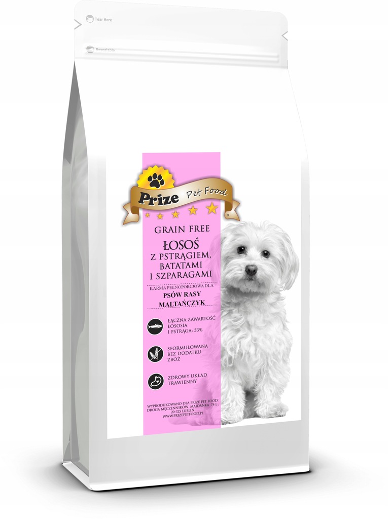 Prize Maltese Adult Salmon 2kg Maltańczyk 7438694943 oficjalne