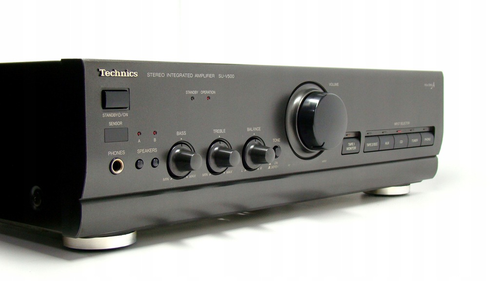 W zadbanym stanie - wzmacniacz stereo TECHNICS SU-V500 - Japoński