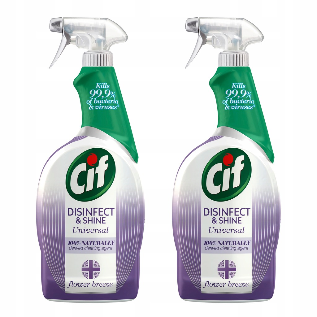 Cif Disinfect Shine Spray zapachowy Flower 2x750ml