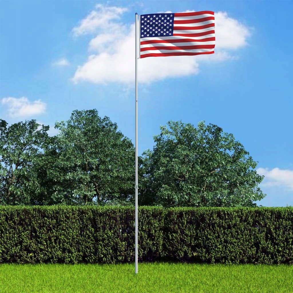 Flaga USA Z Aluminiowym Masztem 6 m